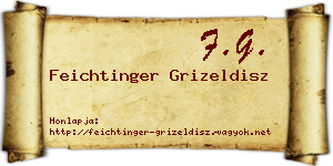 Feichtinger Grizeldisz névjegykártya
